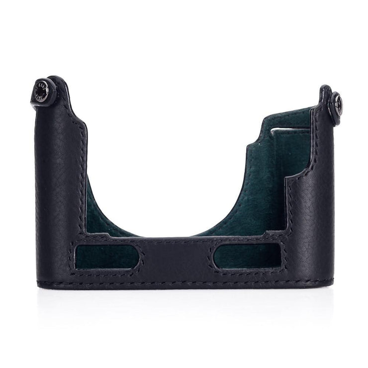 Arte di Mano Half Case for Leica M/M-P (Typ 240) for Multifunction Handgrip with Fingerloop Cutout - Minerva Black with Black Stitching