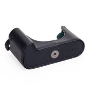 Arte di Mano Half Case for Leica M/M-P (Typ 240) for Multifunction Handgrip with Fingerloop Cutout - Minerva Black with Black Stitching