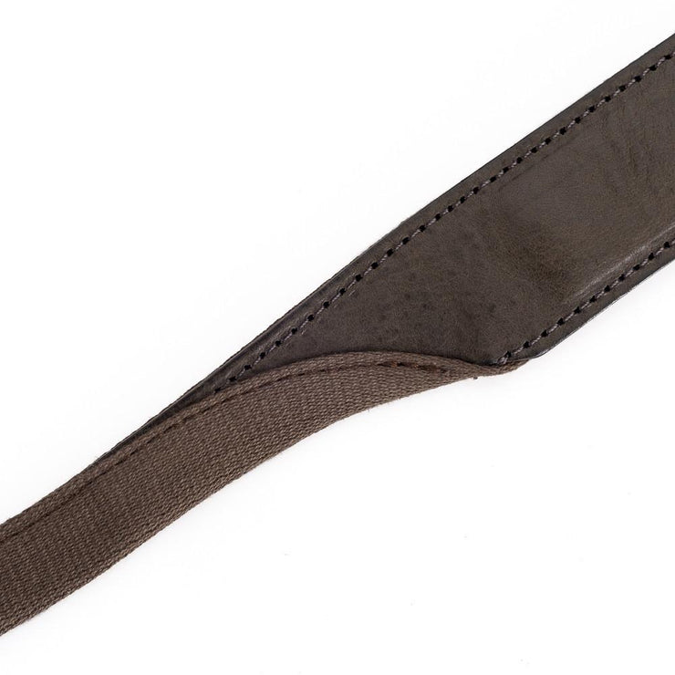 Artisan & Artist ACAM 120 Cotton/Leather Strap, Khaki/Khaki