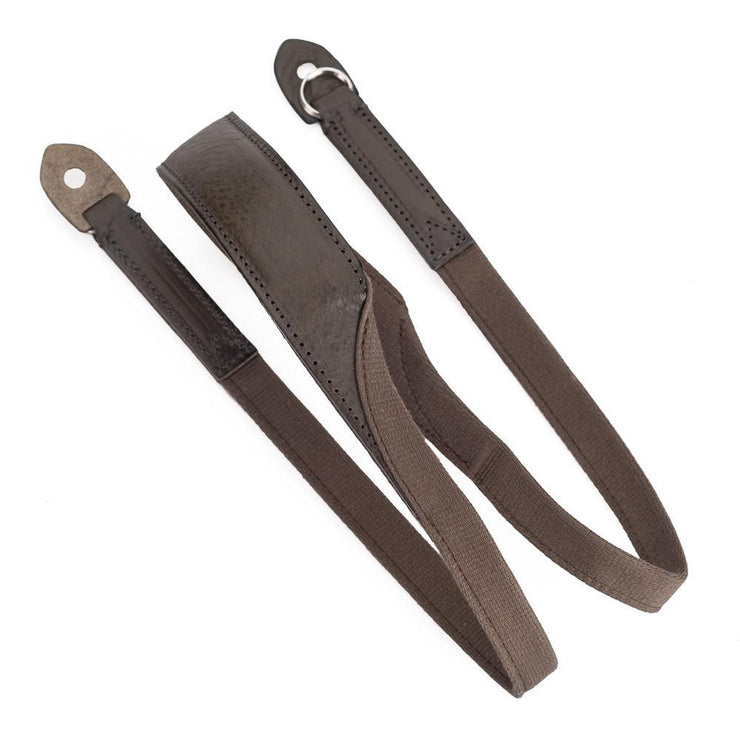 Artisan & Artist ACAM 120 Cotton/Leather Strap, Khaki/Khaki