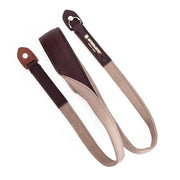 Artisan & Artist ACAM 120 Cotton/Leather Strap, Beige/Brown
