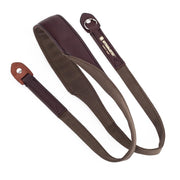 Artisan & Artist ACAM 120 Cotton/Leather Strap, Khaki/Brown