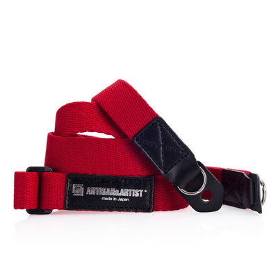 Artisan & Artist* ACAM 108 Acrylic/Leather Strap - Red