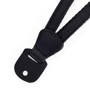 Cecilia Wrist Strap, Black Alpaca/ Black Leather