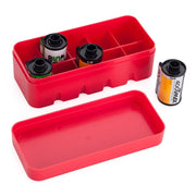 Japan Camera Hunter Film Case for 35mm Film - Half Size for 10 Rolls - Red