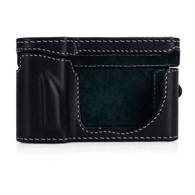 Arte di Mano Leica T (Typ 701) Full Case + Screen Cover - Minerva Black with White Stitching