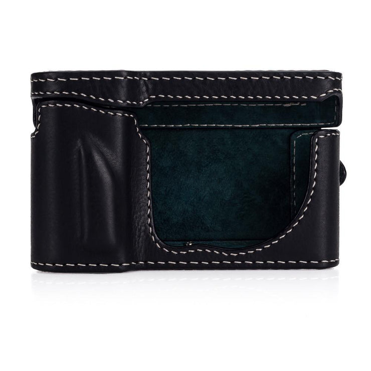 Arte di Mano Leica T (Typ 701) Full Case + Screen Cover - Minerva Black with White Stitching