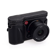 Arte di Mano Leica T (Typ 701) Full Case + Screen Cover - Minerva Black with White Stitching