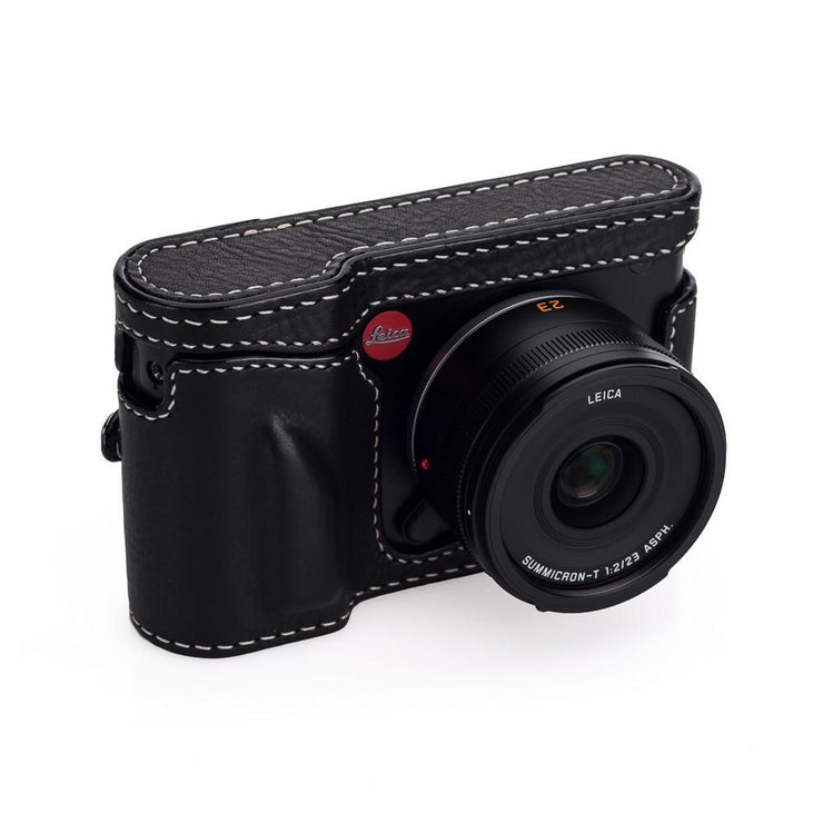 Arte di Mano Leica T (Typ 701) Full Case + Screen Cover - Minerva Black with White Stitching