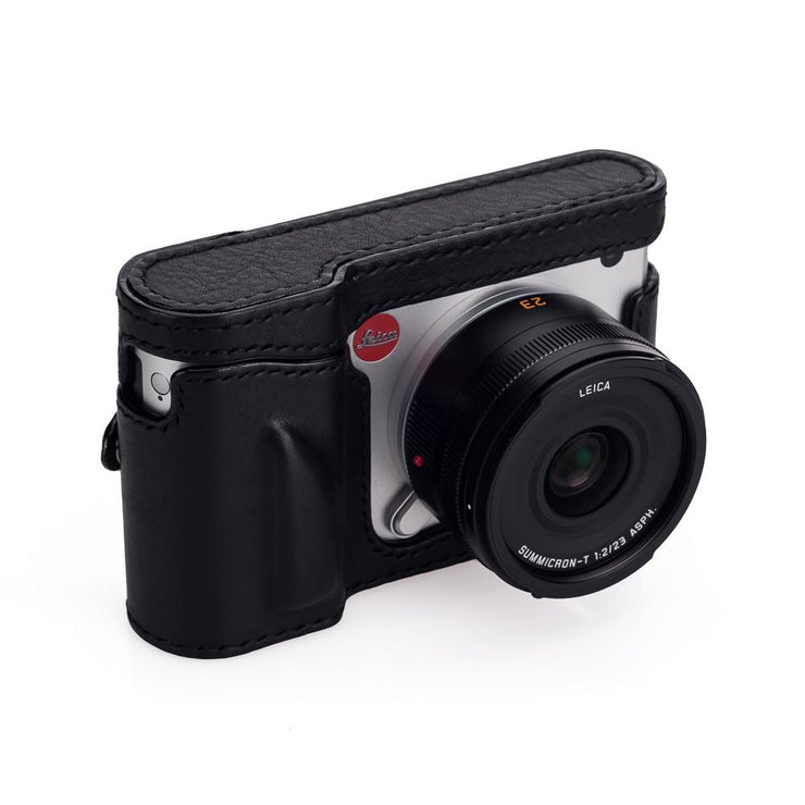 Arte di Mano Leica T (Typ 701) Full Case + Screen Cover - Minerva Black with Black Stitching