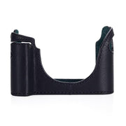 Arte di Mano Half Case for Leica M/M-P (Typ 240) for Regular Handgrip with Finger Loop Cutout - Minerva Black with Black Stitching