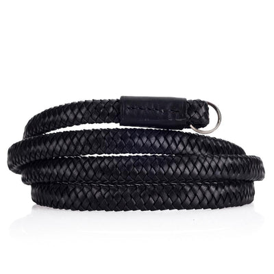 Arte di Mano Extra Long Heritage Neck Strap - Minerva Black with Black Stitching