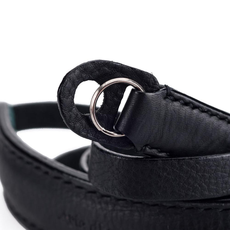Arte di Mano Classic Neck Strap - Minerva Black with Black Stitching