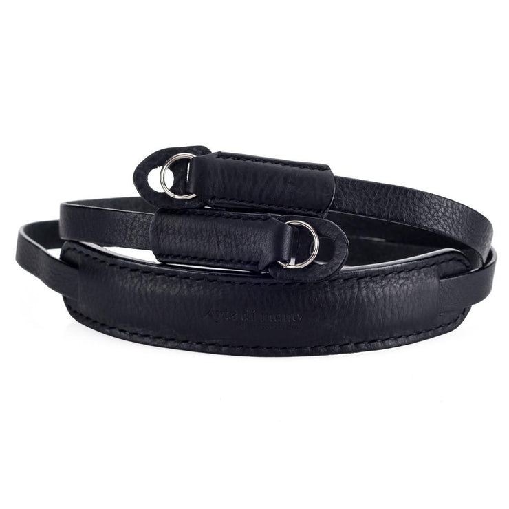 Arte di Mano Classic Neck Strap - Minerva Black with Black Stitching