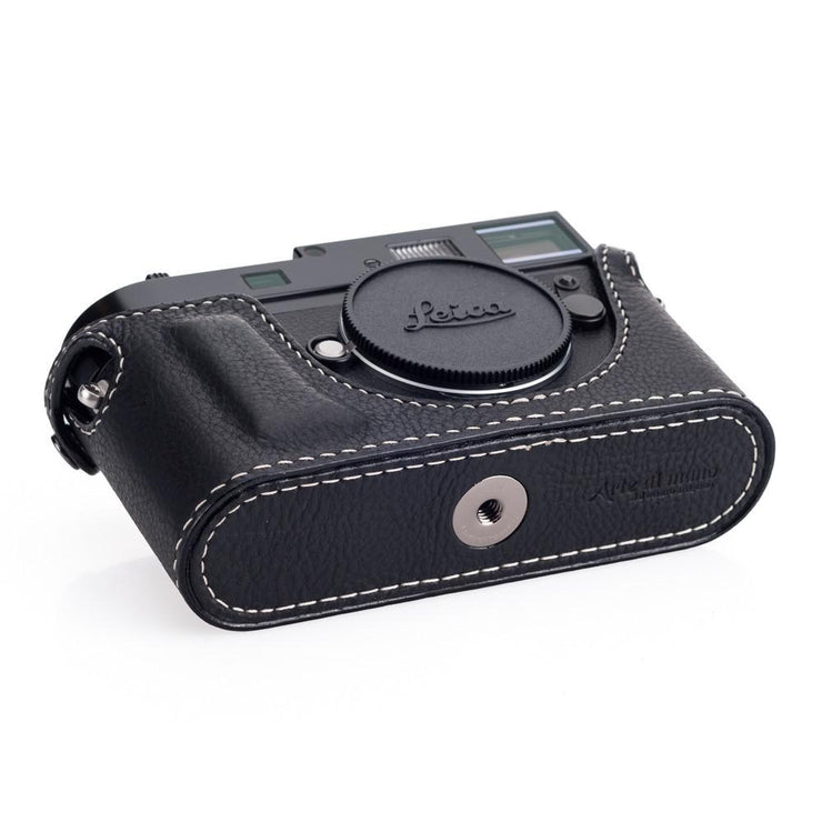 Arte di Mano M8/M9/M-E Half Case with Thumb Pad- Minerva Black